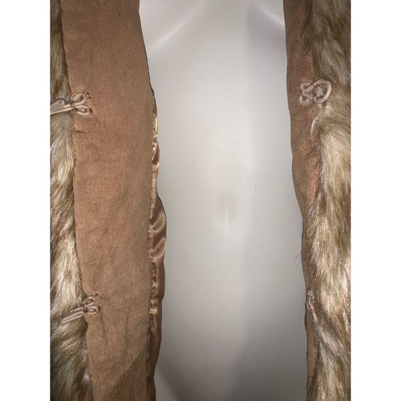 SOLD Vintage 90’s Y2K Tan Leather Penny Lane Coat Medium - Picture 11 of 13